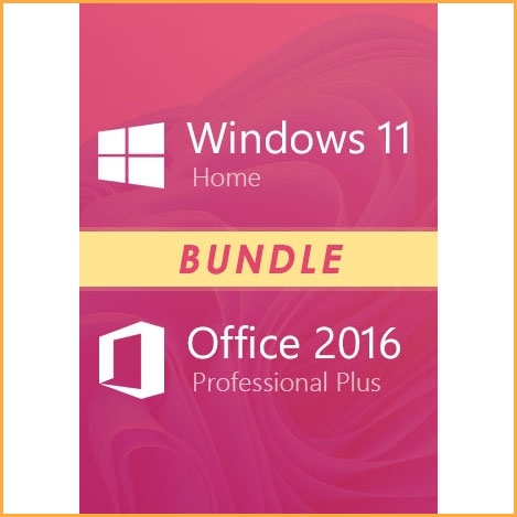 Windows 11 Home + Office 2016 Pro Plus Bundle